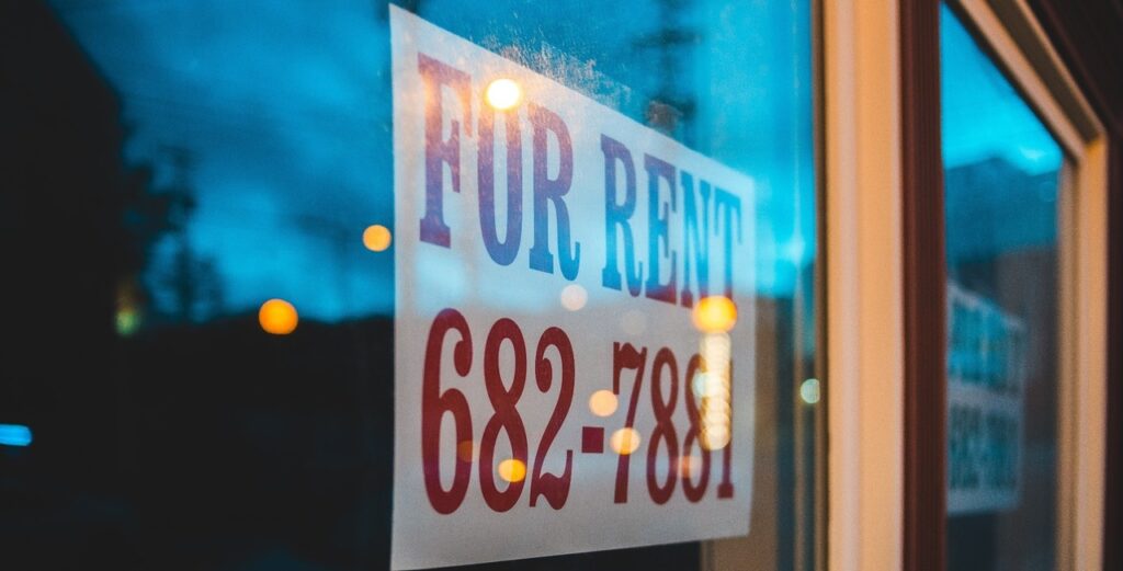Rental sign