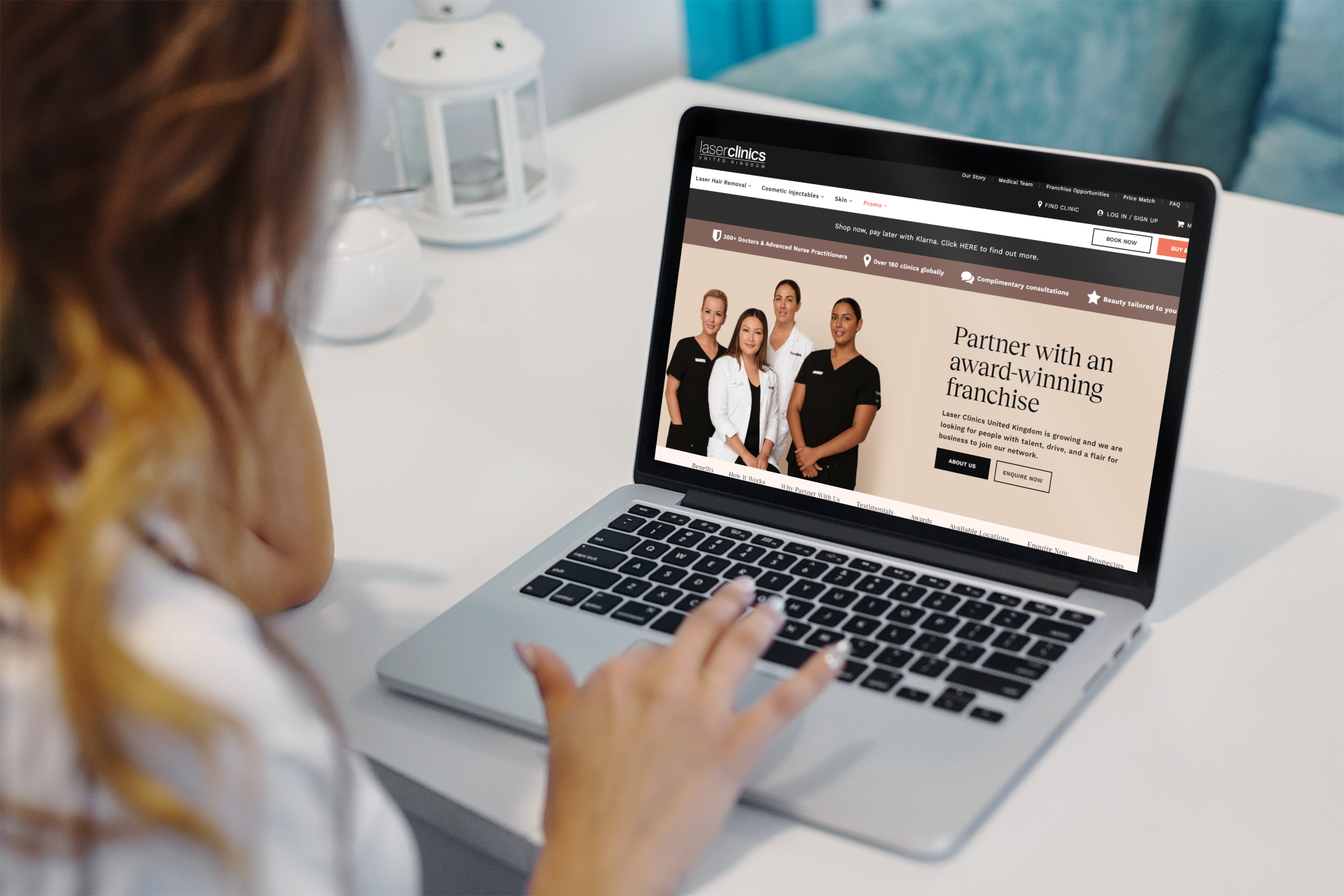 Example of Laser Clinics franchise site