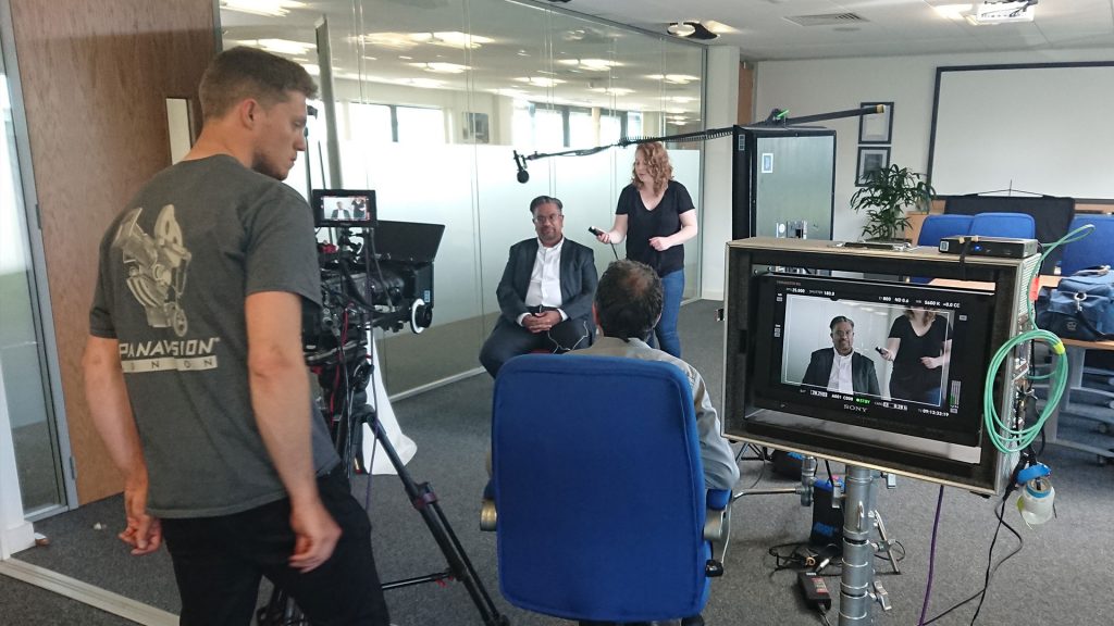 Behind the scenes case study filming with TaxAssist